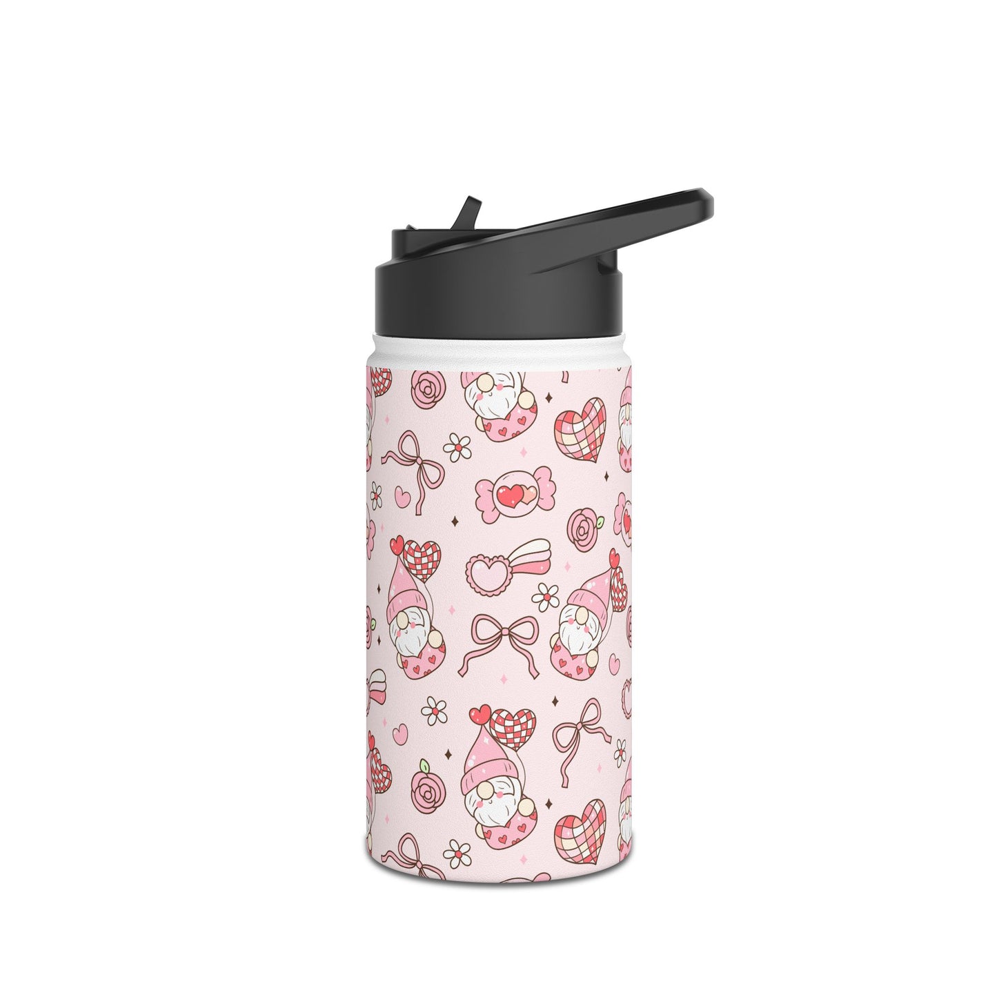 Cute Water Bottle, Stainless Steel Drink Container, Fun Hydration Flask for Kids, Collage Water Bottle, Ideal for Gifts & School