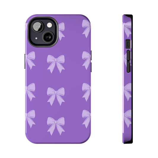 Coque téléphone Violet Ribbons – Collection Elegance Cover