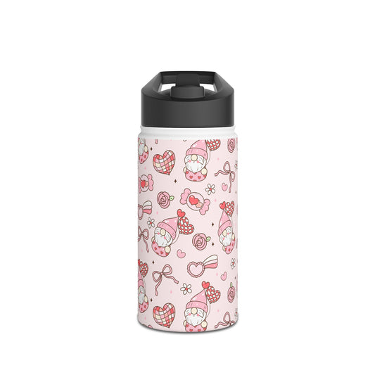 Cute Water Bottle, Stainless Steel Drink Container, Fun Hydration Flask for Kids, Collage Water Bottle, Ideal for Gifts & School