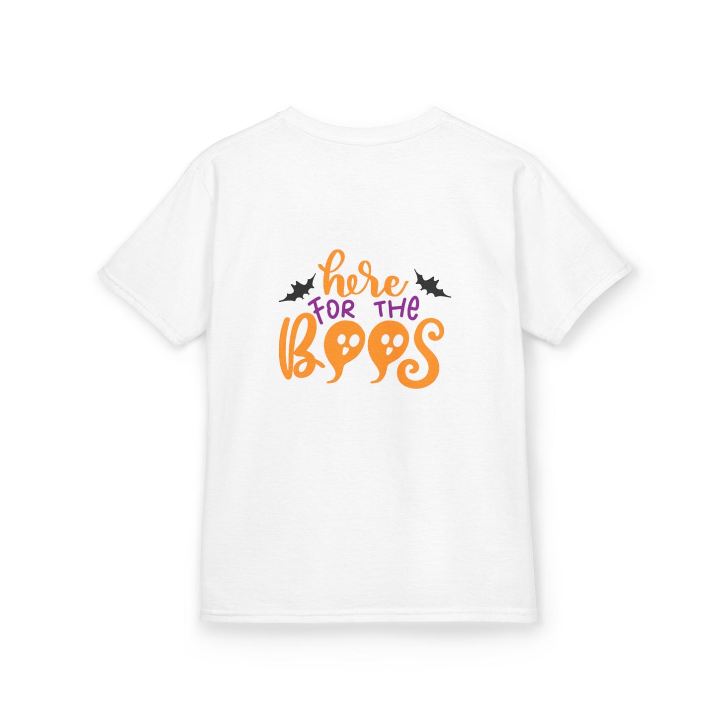 Halloween Kids Tee – "Here for the Boos" | Collection Elegance Wear Kids
