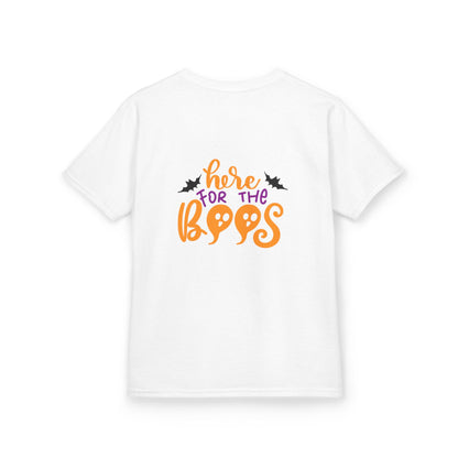 Halloween Kids Tee – "Here for the Boos" | Collection Elegance Wear Kids