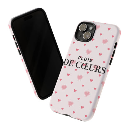 Cute Heart Pattern Phone Case - Tough Cases, iPhone Cover, Valentine’s Gift, Heart Print Phone Accessory, Gift for Her, Love Theme