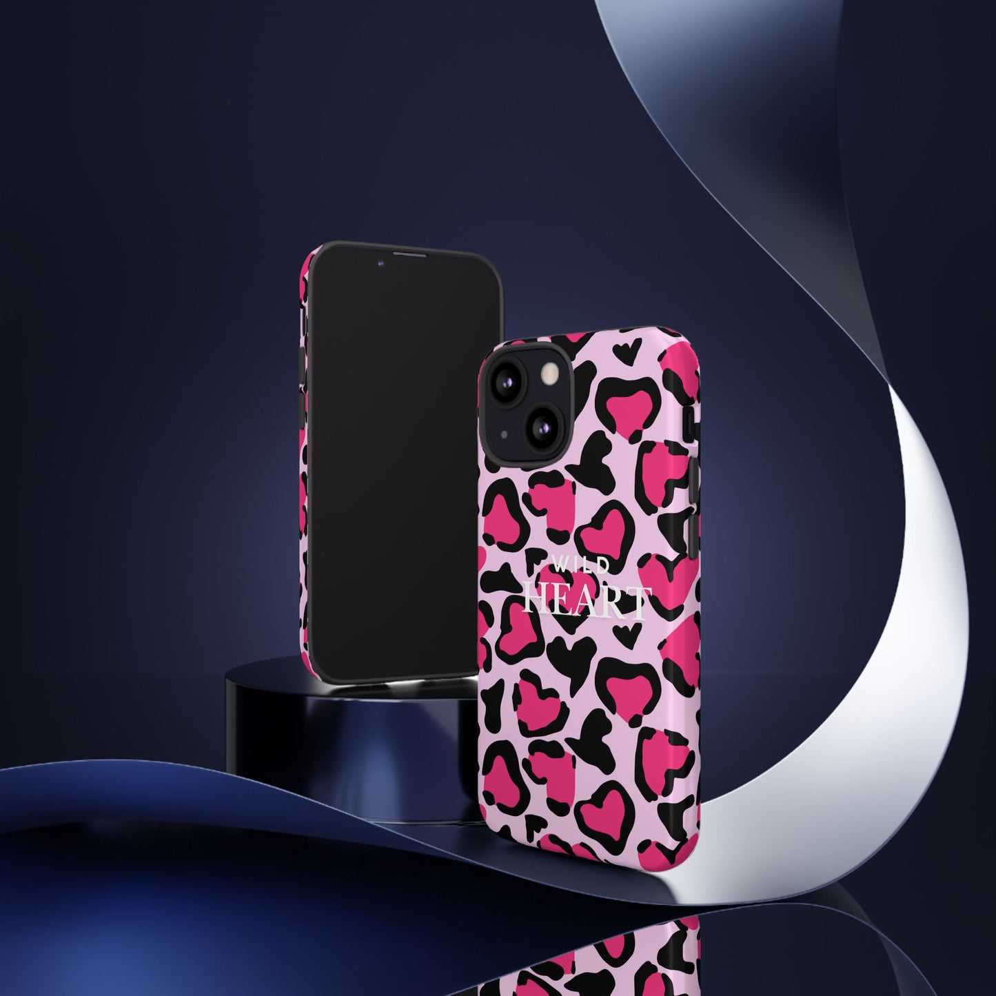 Heart Print Tough Phone Case – Collection Elegance Cover