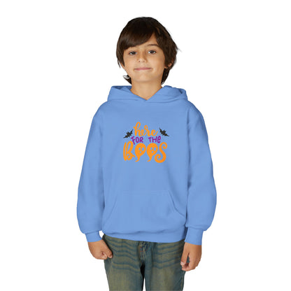 Halloween Youth Hoodie – "Here for the Boos" | Collection Elegance Wear Kids