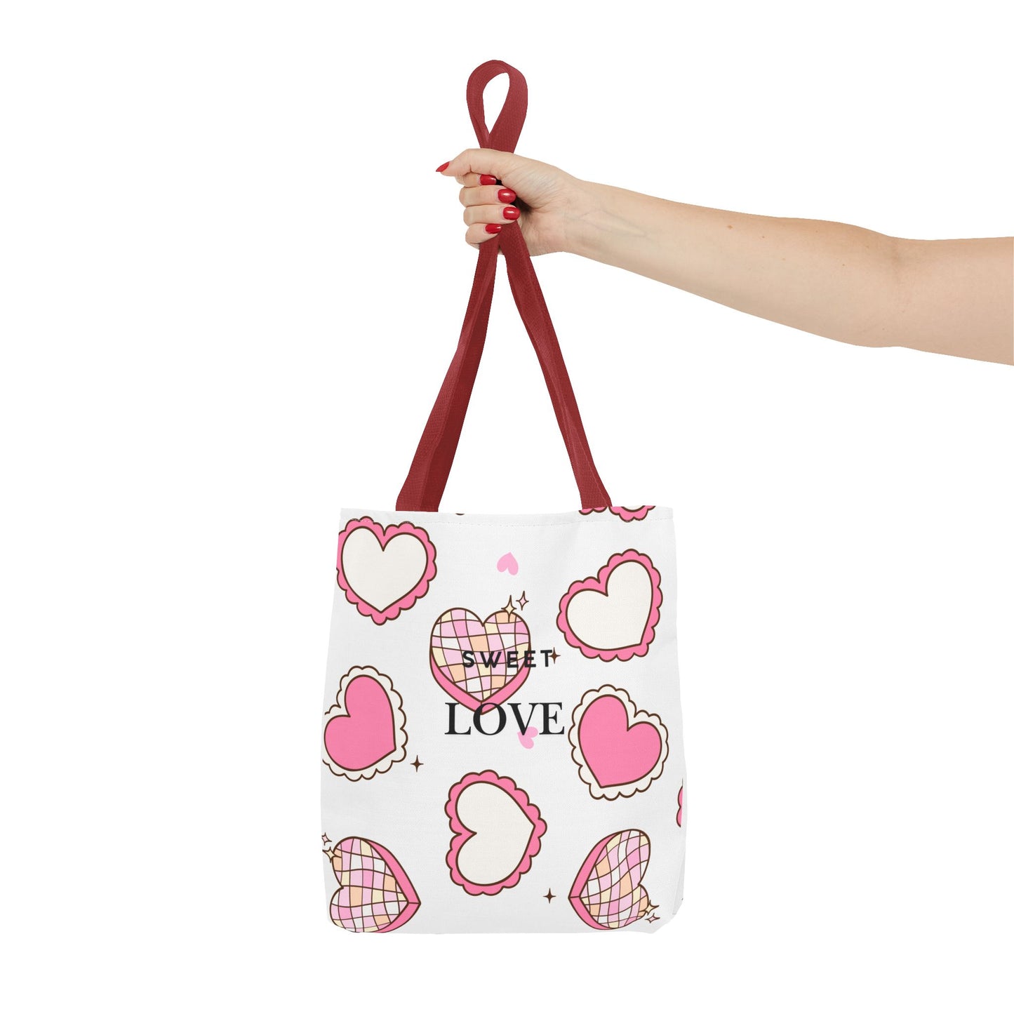 Heart Print Tote Bag – Collection Elegance Bags