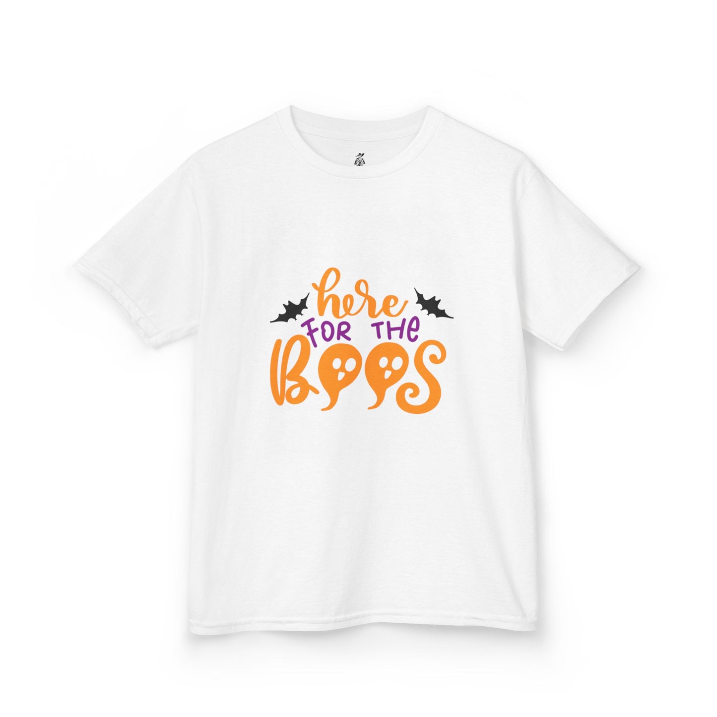 Halloween Kids Tee – "Here for the Boos" | Collection Elegance Wear Kids