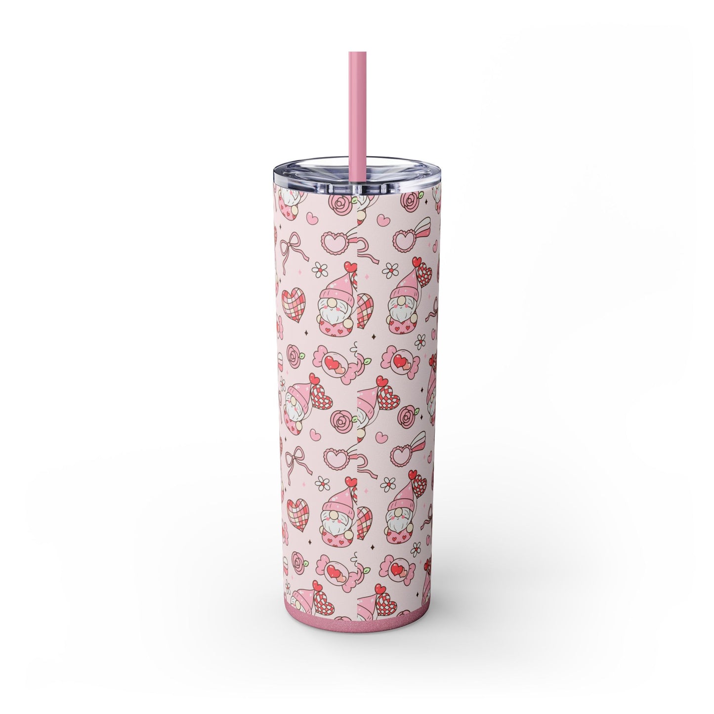 Cute Crafty Skinny Tumbler with Straw, 20oz, Perfect for Crafters & Makers, Valentine's Day Gift, Personalized Travel Mug, Fun Party Favor