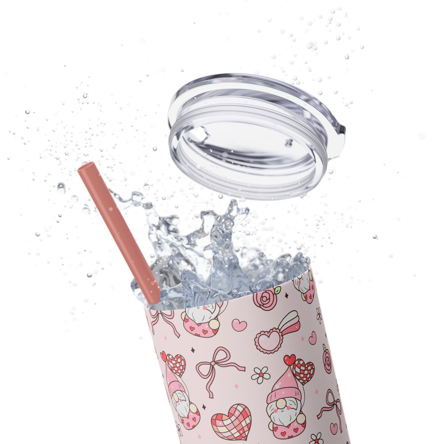Cute Crafty Skinny Tumbler with Straw, 20oz, Perfect for Crafters & Makers, Valentine's Day Gift, Personalized Travel Mug, Fun Party Favor
