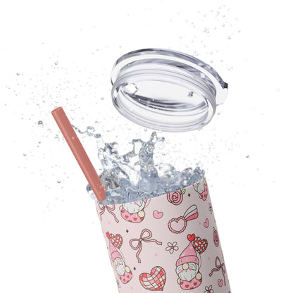 Cute Crafty Skinny Tumbler with Straw, 20oz, Perfect for Crafters & Makers, Valentine's Day Gift, Personalized Travel Mug, Fun Party Favor