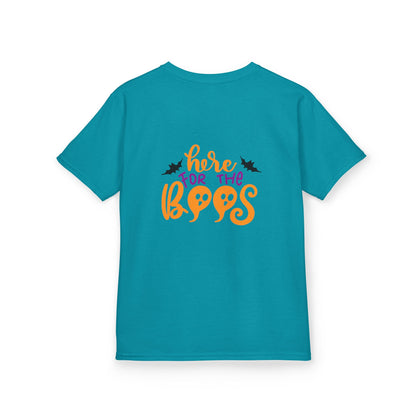 Halloween Kids Tee – "Here for the Boos" | Collection Elegance Wear Kids