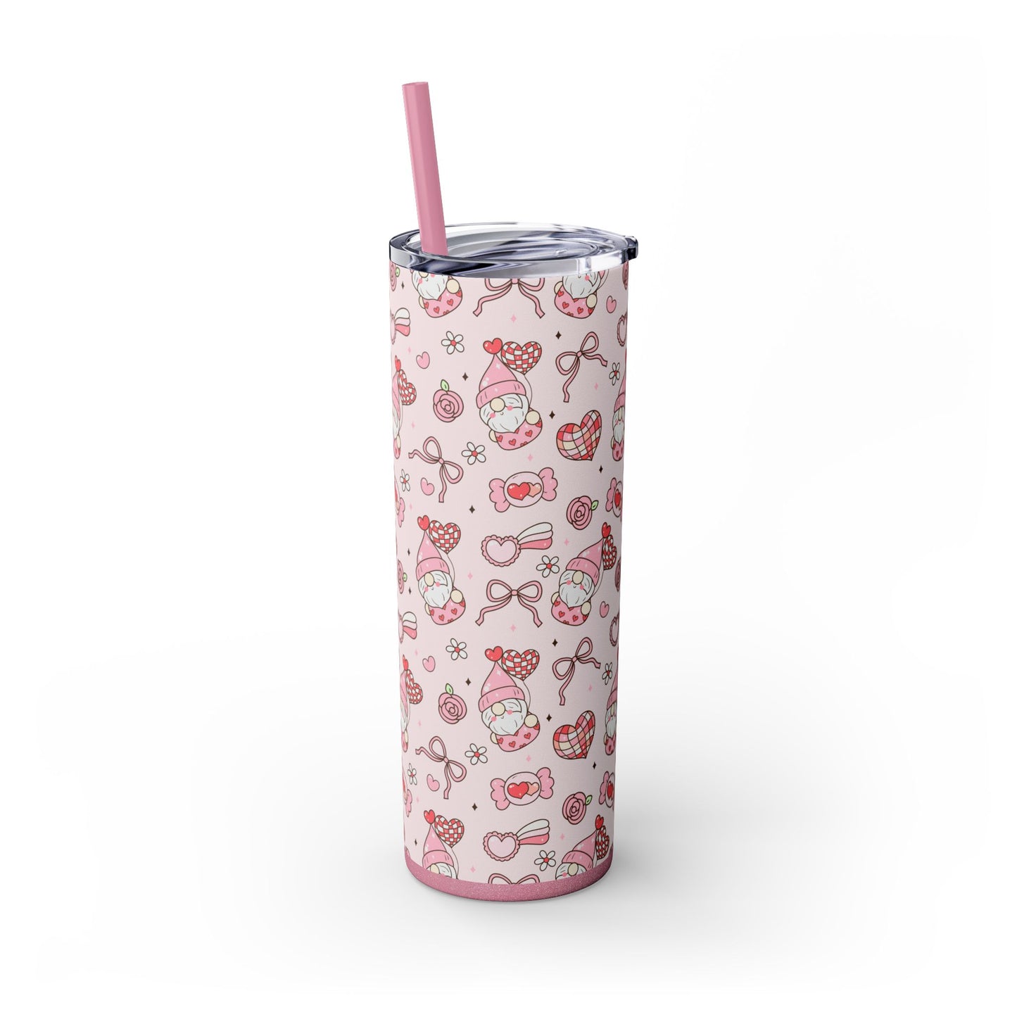 Cute Crafty Skinny Tumbler with Straw, 20oz, Perfect for Crafters & Makers, Valentine's Day Gift, Personalized Travel Mug, Fun Party Favor