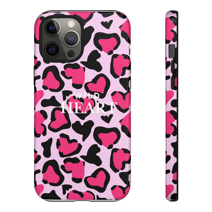 Heart Print Tough Phone Case – Collection Elegance Cover