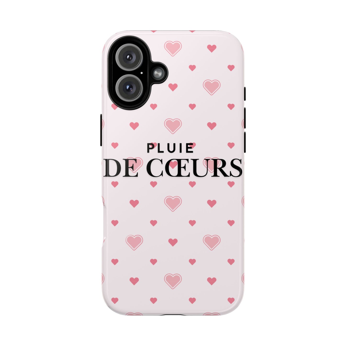 Cute Heart Pattern Phone Case - Tough Cases, iPhone Cover, Valentine’s Gift, Heart Print Phone Accessory, Gift for Her, Love Theme
