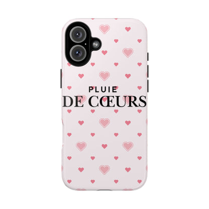 Cute Heart Pattern Phone Case - Tough Cases, iPhone Cover, Valentine’s Gift, Heart Print Phone Accessory, Gift for Her, Love Theme