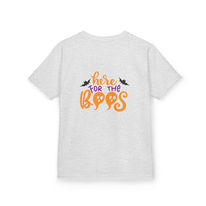 Halloween Kids Tee – "Here for the Boos" | Collection Elegance Wear Kids