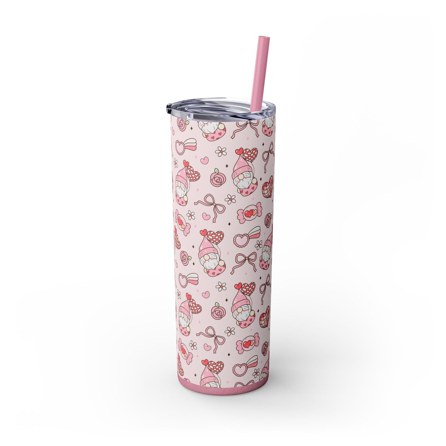 Cute Crafty Skinny Tumbler with Straw, 20oz, Perfect for Crafters & Makers, Valentine's Day Gift, Personalized Travel Mug, Fun Party Favor