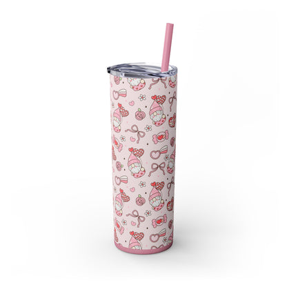 Cute Crafty Skinny Tumbler with Straw, 20oz, Perfect for Crafters & Makers, Valentine's Day Gift, Personalized Travel Mug, Fun Party Favor