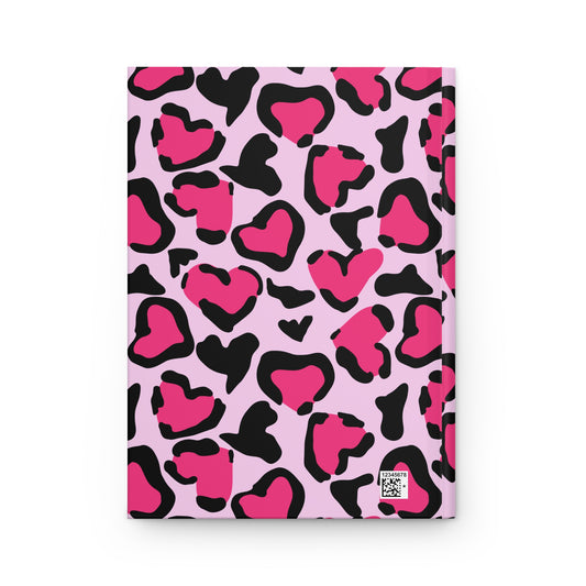 Wild Heart Hardcover Journal - Matte Finish, Cute Stationery Gift, Personalized Planner, Inspirational Notebook, Valentine’s Day Gift