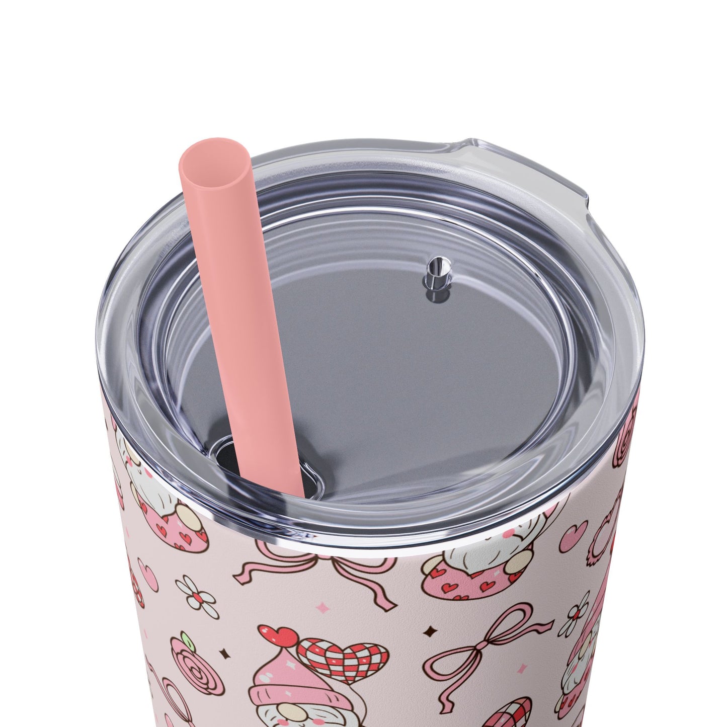 Cute Crafty Skinny Tumbler with Straw, 20oz, Perfect for Crafters & Makers, Valentine's Day Gift, Personalized Travel Mug, Fun Party Favor