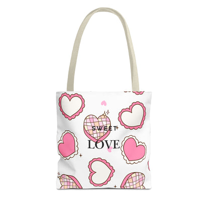 Heart Print Tote Bag – Collection Elegance Bags
