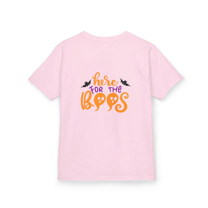 Halloween Kids Tee – "Here for the Boos" | Collection Elegance Wear Kids