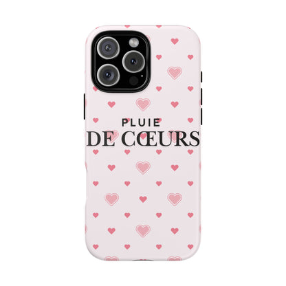 Cute Heart Pattern Phone Case - Tough Cases, iPhone Cover, Valentine’s Gift, Heart Print Phone Accessory, Gift for Her, Love Theme