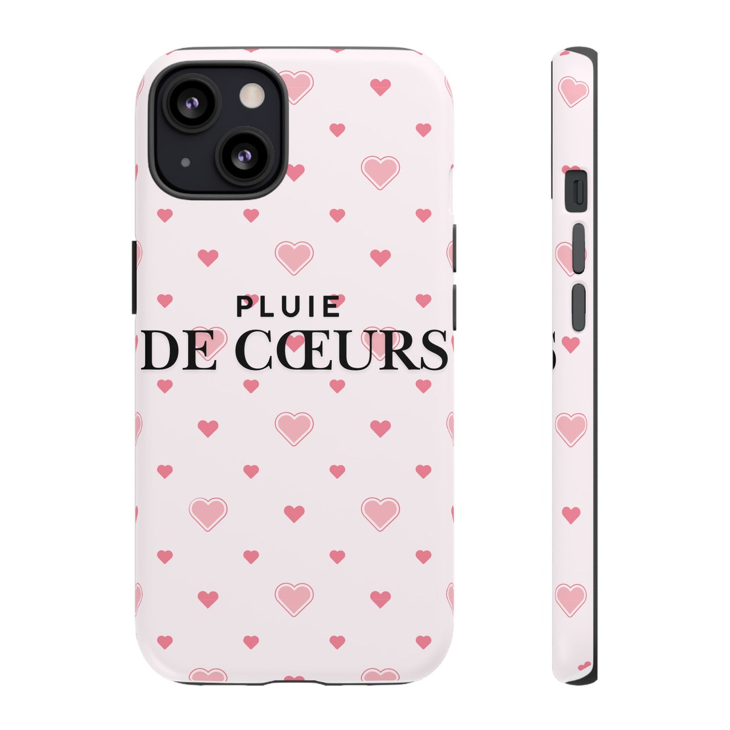 Cute Heart Pattern Phone Case - Tough Cases, iPhone Cover, Valentine’s Gift, Heart Print Phone Accessory, Gift for Her, Love Theme