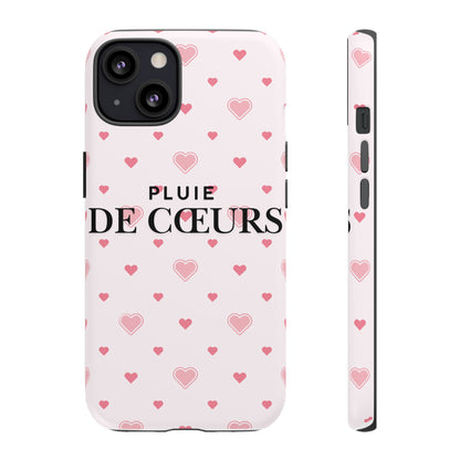 Cute Heart Pattern Phone Case - Tough Cases, iPhone Cover, Valentine’s Gift, Heart Print Phone Accessory, Gift for Her, Love Theme