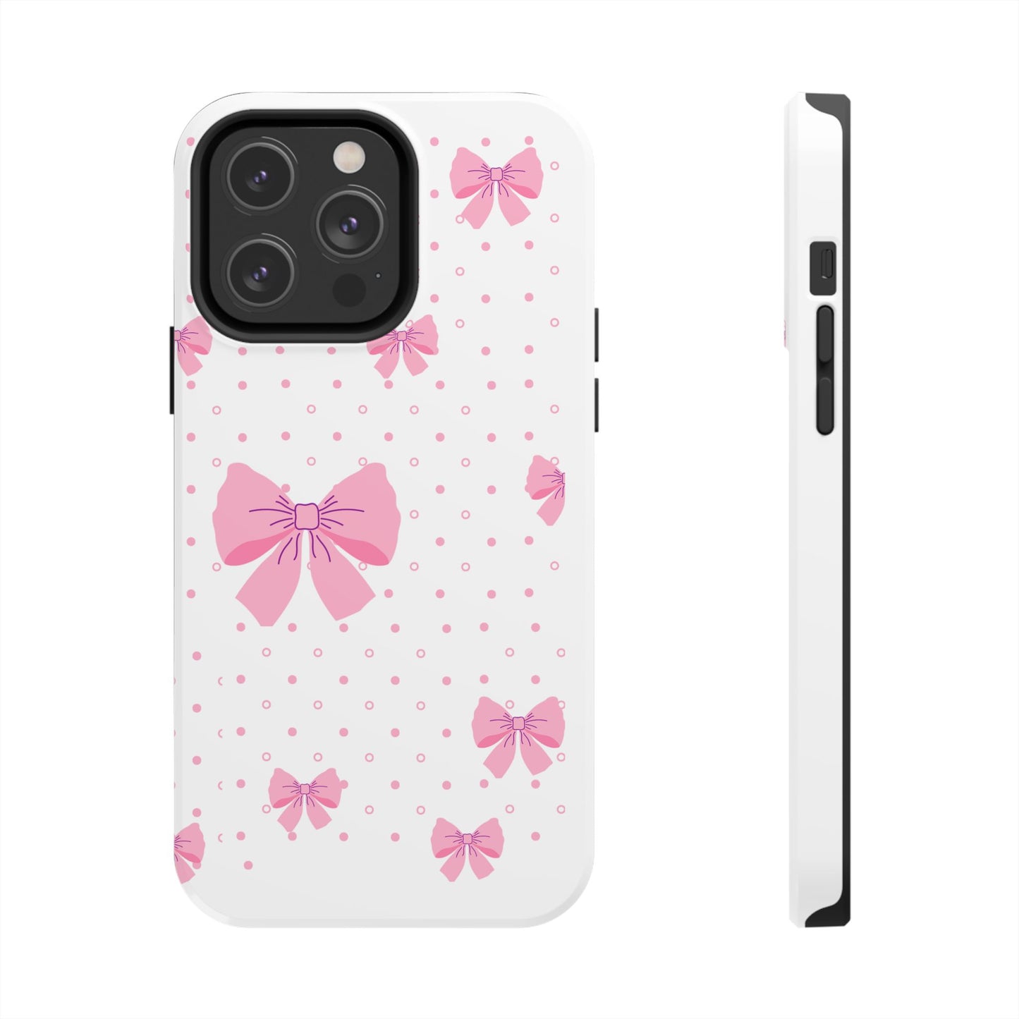 Coque téléphone Pink Bow – Collection Elegance Cover