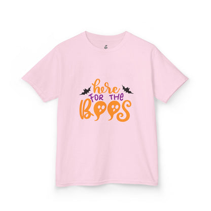 Halloween Kids Tee – "Here for the Boos" | Collection Elegance Wear Kids