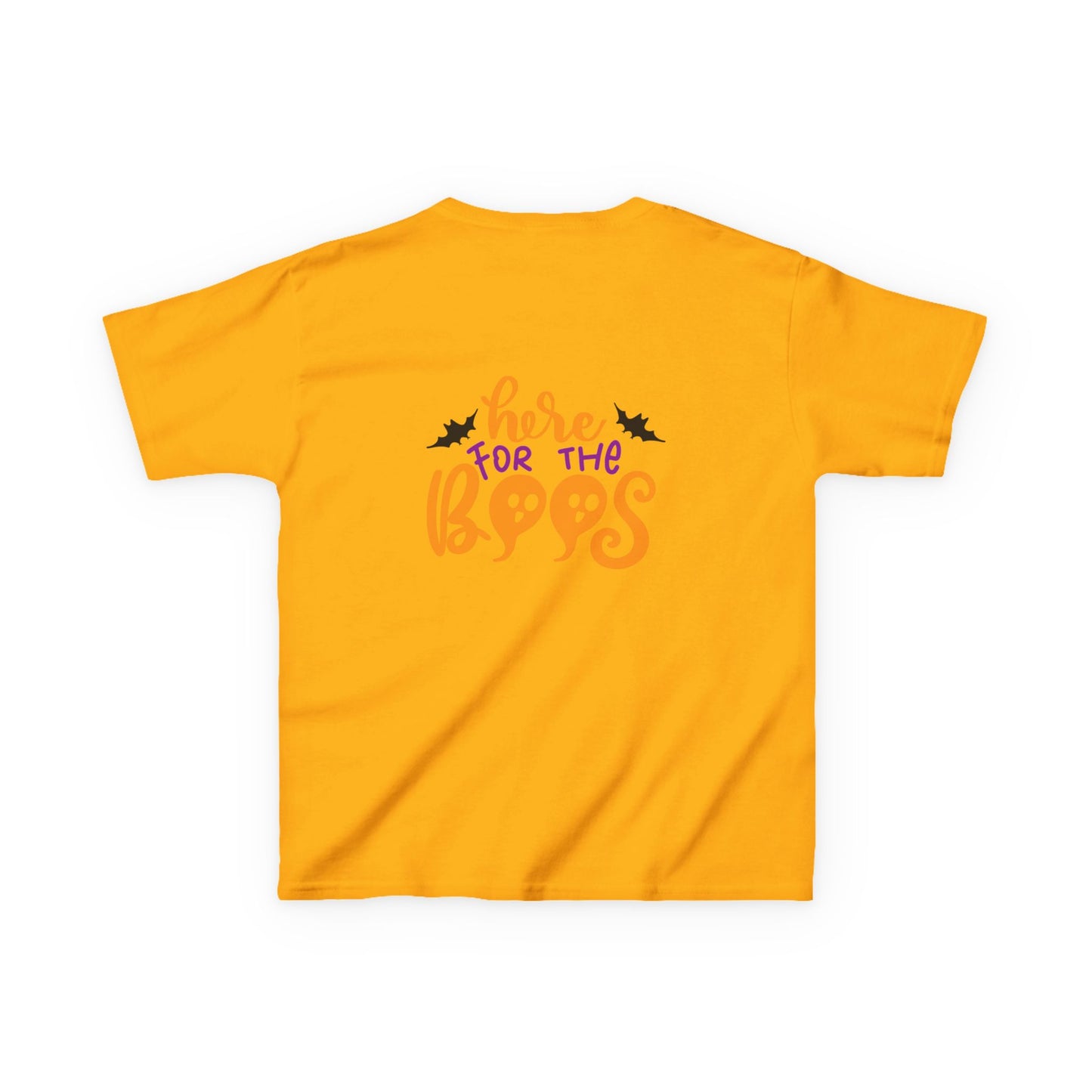 Halloween Kids Tee – "Here for the Boos" | Collection Elegance Wear Kids
