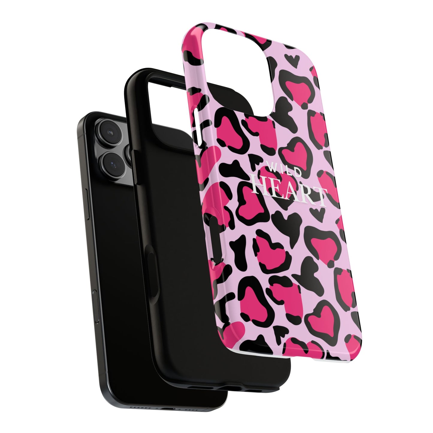 Heart Print Tough Phone Case – Collection Elegance Cover