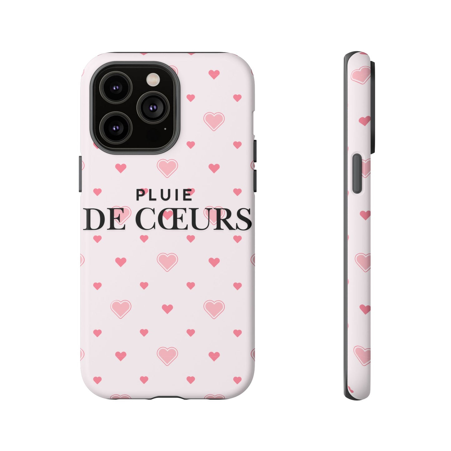 Cute Heart Pattern Phone Case - Tough Cases, iPhone Cover, Valentine’s Gift, Heart Print Phone Accessory, Gift for Her, Love Theme