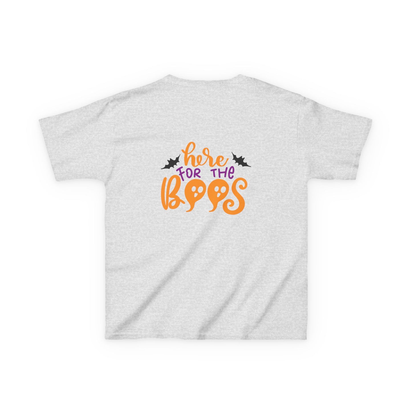 Halloween Kids Tee – "Here for the Boos" | Collection Elegance Wear Kids