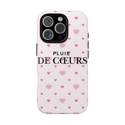 Cute Heart Pattern Phone Case - Tough Cases, iPhone Cover, Valentine’s Gift, Heart Print Phone Accessory, Gift for Her, Love Theme