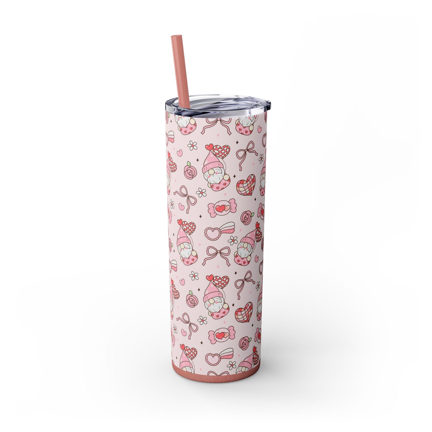 Cute Crafty Skinny Tumbler with Straw, 20oz, Perfect for Crafters & Makers, Valentine's Day Gift, Personalized Travel Mug, Fun Party Favor