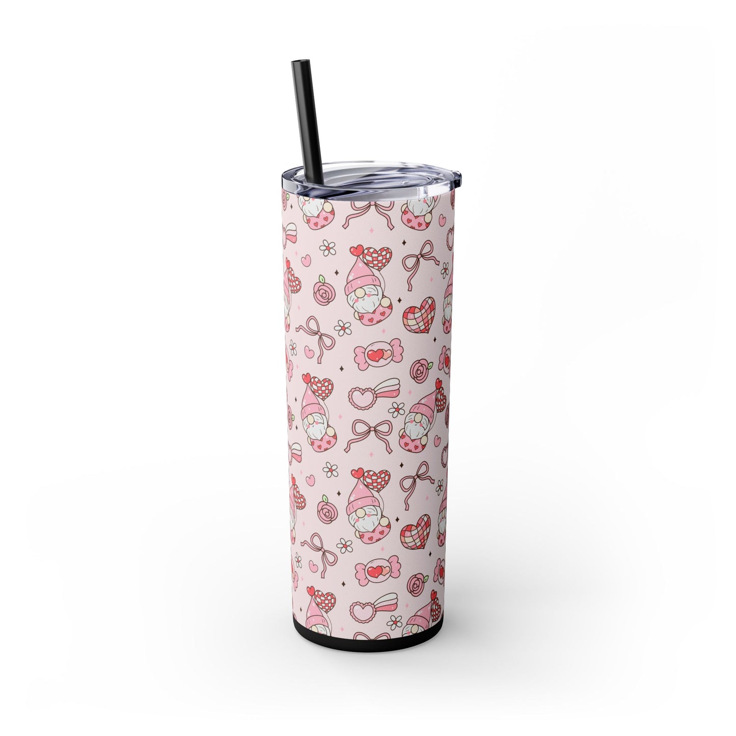 Cute Crafty Skinny Tumbler with Straw, 20oz, Perfect for Crafters & Makers, Valentine's Day Gift, Personalized Travel Mug, Fun Party Favor