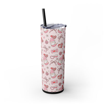 Cute Crafty Skinny Tumbler with Straw, 20oz, Perfect for Crafters & Makers, Valentine's Day Gift, Personalized Travel Mug, Fun Party Favor