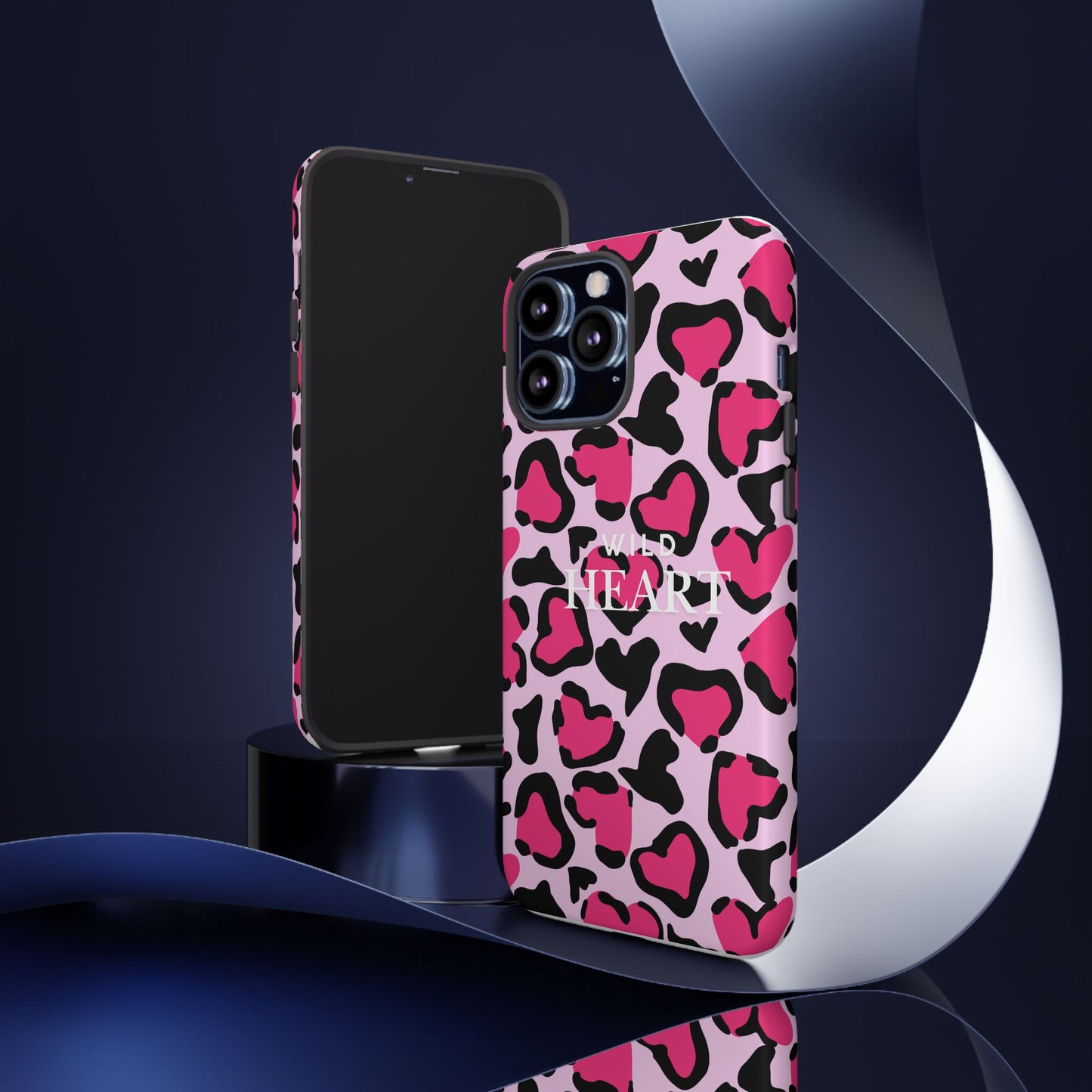 Heart Print Tough Phone Case – Collection Elegance Cover