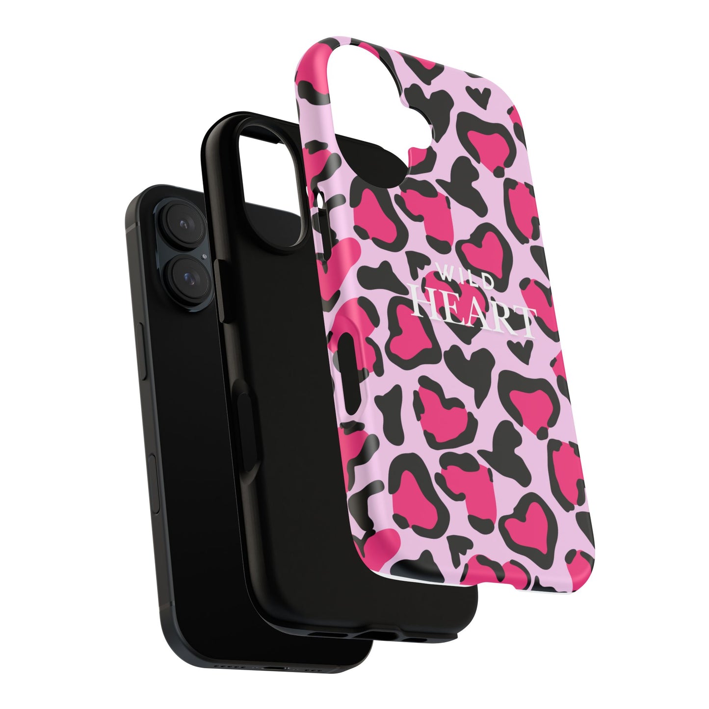 Heart Print Tough Phone Case – Collection Elegance Cover