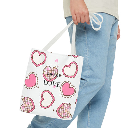 Heart Print Tote Bag – Collection Elegance Bags