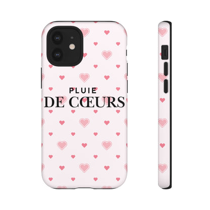 Cute Heart Pattern Phone Case - Tough Cases, iPhone Cover, Valentine’s Gift, Heart Print Phone Accessory, Gift for Her, Love Theme