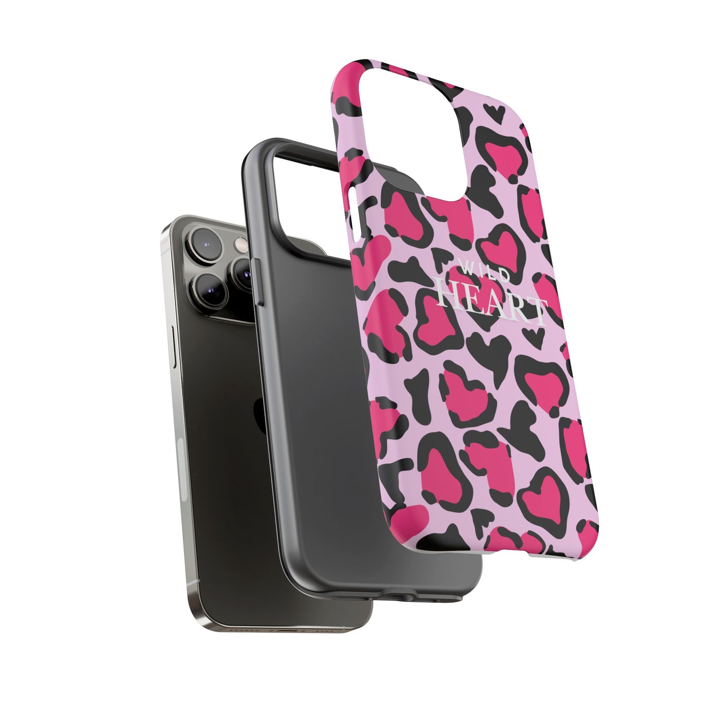 Heart Print Tough Phone Case – Collection Elegance Cover