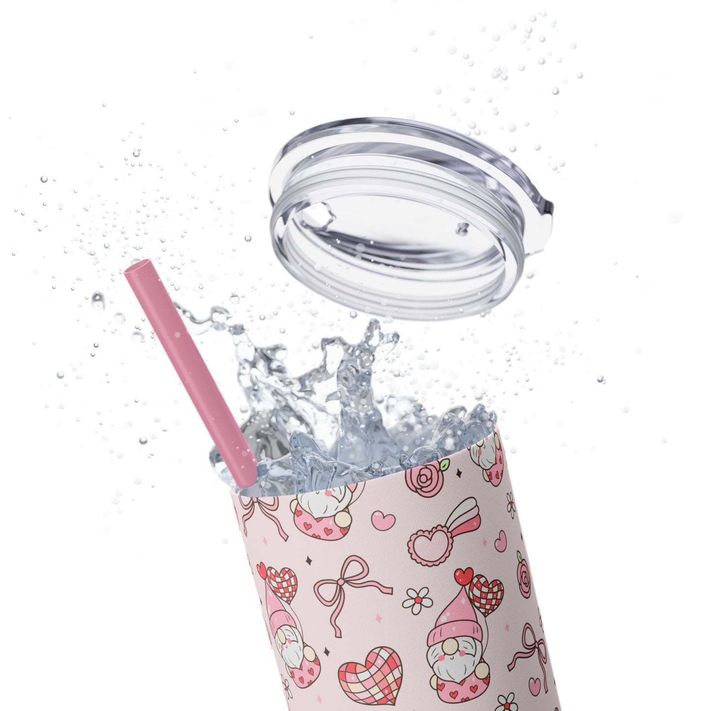 Cute Crafty Skinny Tumbler with Straw, 20oz, Perfect for Crafters & Makers, Valentine's Day Gift, Personalized Travel Mug, Fun Party Favor