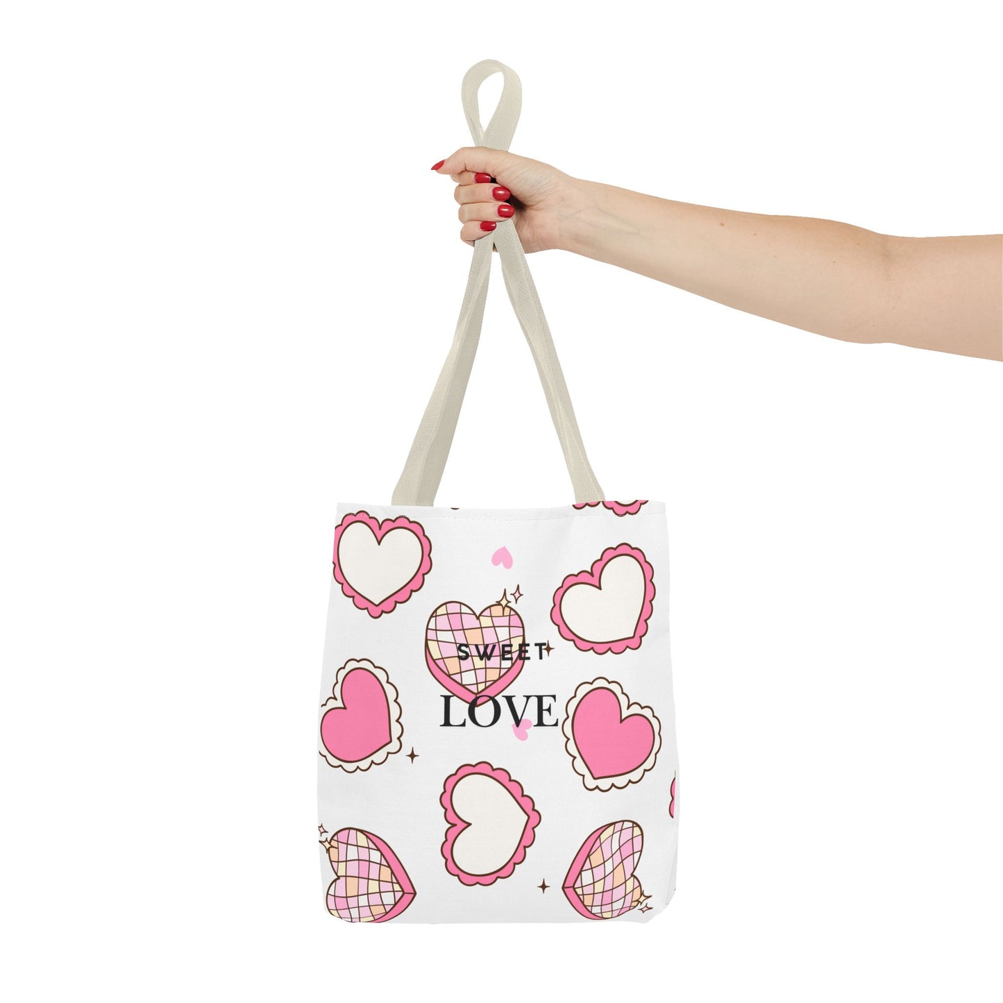 Heart Print Tote Bag – Collection Elegance Bags