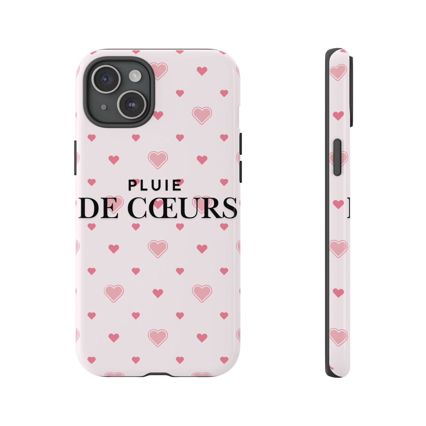 Cute Heart Pattern Phone Case - Tough Cases, iPhone Cover, Valentine’s Gift, Heart Print Phone Accessory, Gift for Her, Love Theme