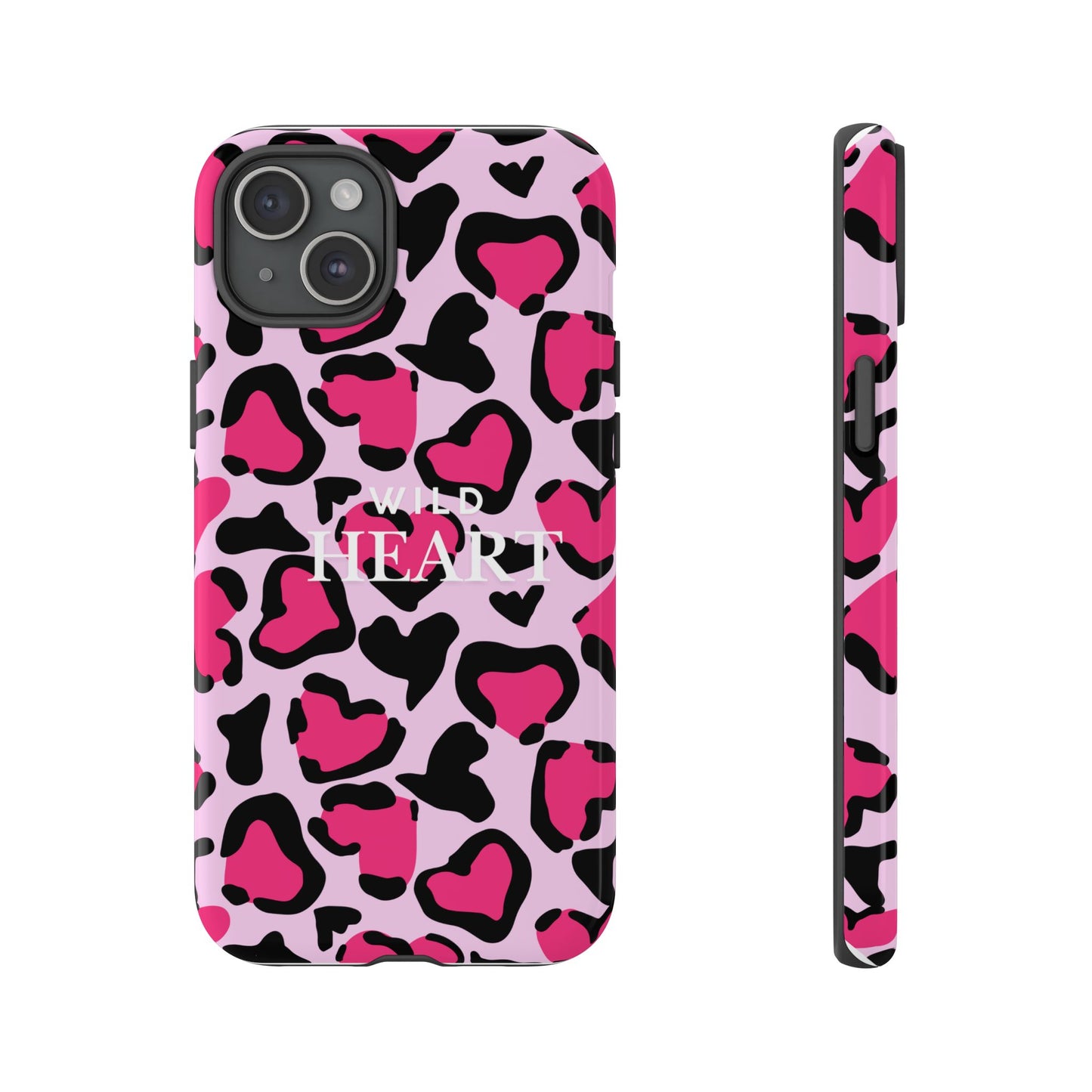 Heart Print Tough Phone Case – Collection Elegance Cover