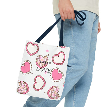 Heart Print Tote Bag – Collection Elegance Bags