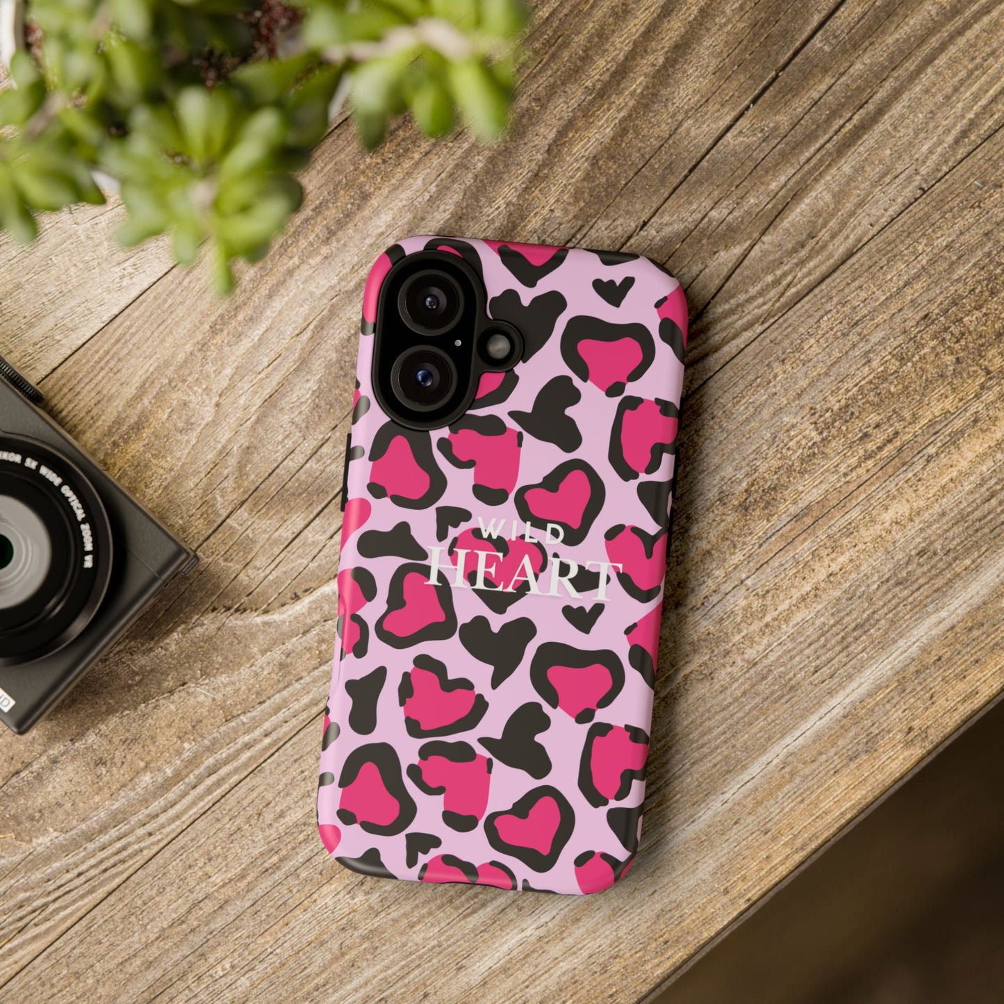 Heart Print Tough Phone Case – Collection Elegance Cover