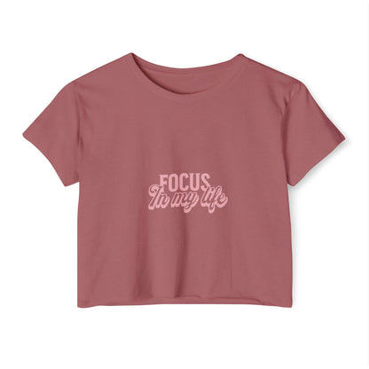 Festival CropFestival Crop Top – Focus In My Life | T-shirt Femme